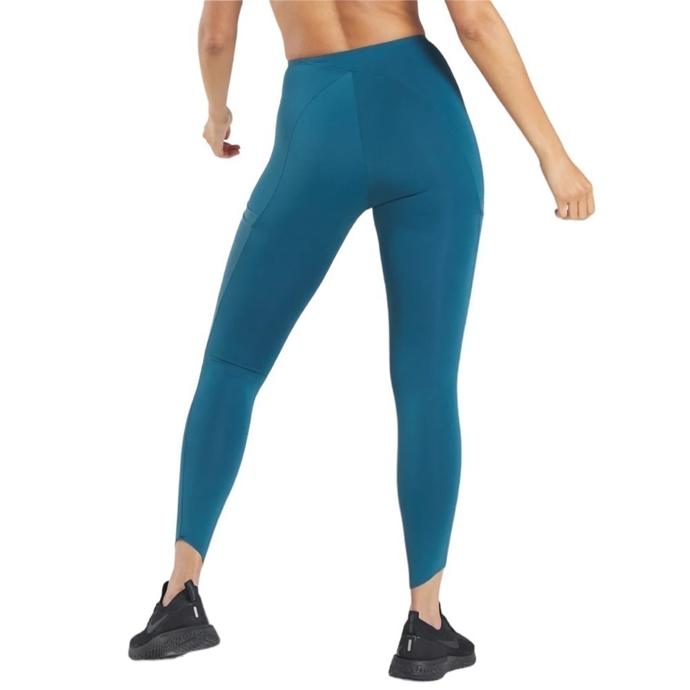 Gymshark High Waisted Venture Leggings Teal Blue Mesh Pockets Size‎ Small - Picture 3 of 11